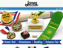 Tablet Screenshot of jonesawards.com